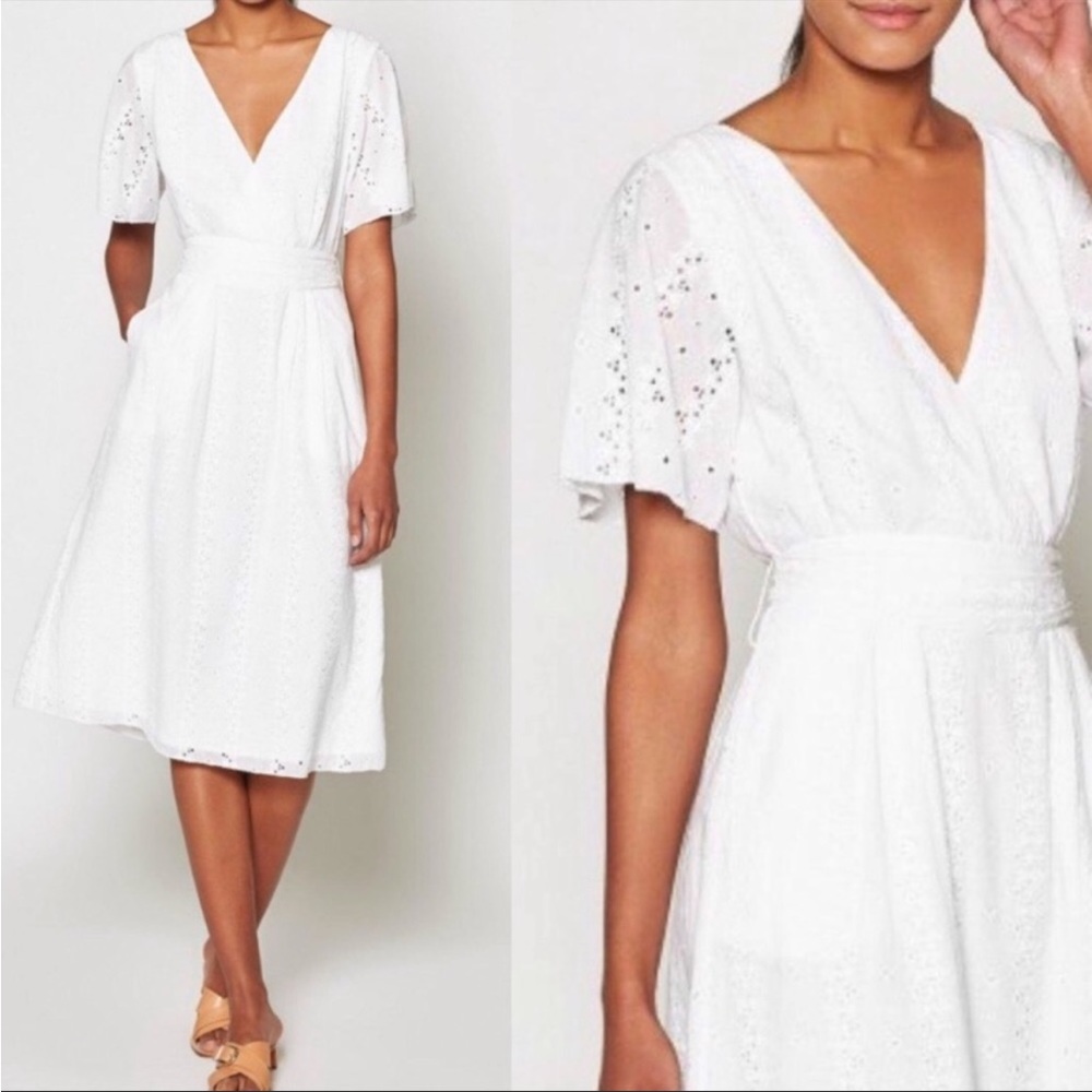 Joie Azariah Eyelet Midi Dress